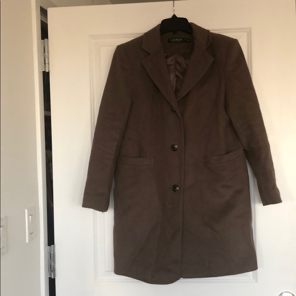 Designer wool coat